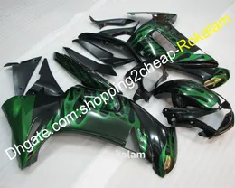 Green Flame ER-6F Moto Foring dla Kawasaki 650 ER 6F 2006 2007 2008 ER6F 06-08 650R Zestaw do zwłok motocyklowych (formowanie wtryskowe)