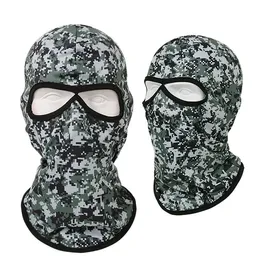 Summer Bicycle Cycling Masks Motorcycle Helmet Hat Fshing Hunting Camo Army Caps Outdoor Sport Ski hats windproof dustproof head Hoods sets printing Camo Mask