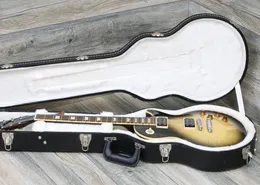 Custom 1959 Slash Appetite Natural Burst Flame Maple Top Guitarra elétrica Corpo de mogno, escala de pau-rosa, incrustação trapezoidal, afinadores Tuilp