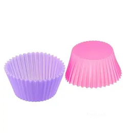 7cm Silica gel Liners baking mold silicone muffin cup cake cups cupcake kitchen baking tool By sea T2I52814