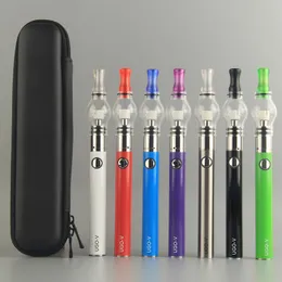 Balmumu Vape Kalem Pyrex Cam Küre Atomizer Pamuk Bobin E Cig Starter Kit Evod UGO 650 900 MAH Pil