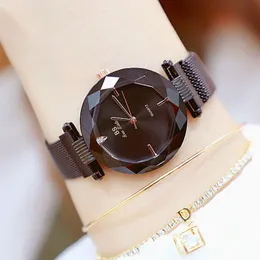 Armbandsur kvinnor rostfritt stål klocka topp berömda svarta klockor damer casual dress quartz armbandsur enkla