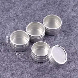 10g tom aluminium kosmetisk flaska tenn med fönster rund burk kan nagel dekoration hantverk potten behållare rosa guld