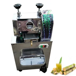 Kommersiell Sugarcane Juice Machine Rostfritt Stål Sockerrör Squeezer 750W