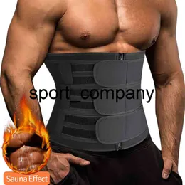 Nya Män Träning Waist Trainer Neopren Corsett Bastu Sweat Trimmer Slimming Belly med bälten