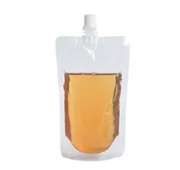 2021 100ml 200ml 250ml 300ml 500ml Stand-up Plastica Bevanda Imballaggio Sacchetto Beccuccio Sacchetto per Bevande Succo Liquido Latte Caffè