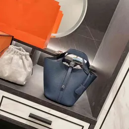 Umhängetaschen Luxus Marke Eimer Einfache Kleine Lebensmittel Korb Tasche Frauen Designer Hohe Qualität Echtes Leder Brieftasche Handtaschen 211216