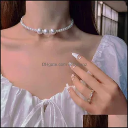 Anhänger Halsketten Anhänger Schmuck Künstliche Perle Kragen Damen Licht Luxus Nische Schlüsselbein Kette Südkorea Netz Rot Halsband Kurz