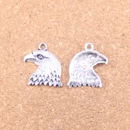 48 sztuk Antique Silver Bronze Plated Hawk Eagle Charms Wisiorek DIY Naszyjnik Bransoletka Bransoletka Ustalenia 21 * 19mm