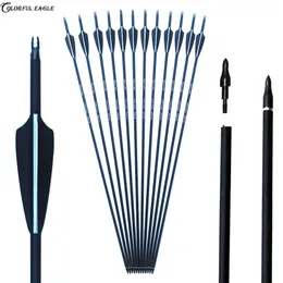 Karbon arrow 28/30/31 inç omurga 500 ile değiştirilebilir ok ucu ile bileşik yaylar Olimpik yay okçuluk avcılık