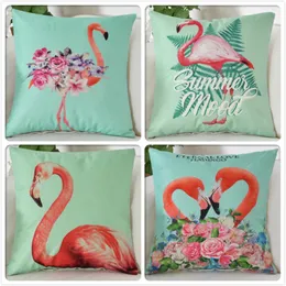 Loving Gift Flamingo Pattern Back Lombare Cuscino Quadrato 45cm Decorativo Throw Pillow Case Home Divani Letto Decori Federa Cuscino/Dec