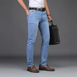 Summer Business Jeans Style Utr Thin Light Men's Fashion Male Casual Denim Slim Wholesale 210716