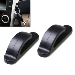 Novo estilo de alta qualidade 2 pcs conveniente preto auto suv carro caminhão auto adesivo gancho gancho saco bolsa organizador portador # 276465