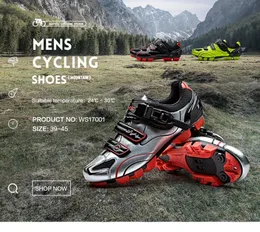 Sapatos de ciclismo de homens Santic MTB Athletic Racing Team Roupas de bicicleta respirável WMS17001 calçados