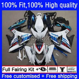 Bodys Injection For SUZUKI GSXR 1000CC 1000 CC K9 09 10 11 12 13 14 16 28No.48 GSX-R1000 GSXR1000 2009 2010 2011 2012 2013 2015 2016 Whoite blue blk GSXR-1000 09-16 OEM Fairing