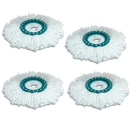 4PCS Microfiber Replacement Head Handsfree Roterande mopduk för Leifheit Disc Hushållshus 210805