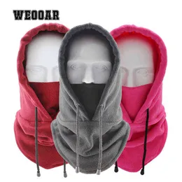 WeOOAR Full Face Men's Balaclava Зимние шляпы для женщин Beanie Bonnets лыжная маска теплые головные капюшон с ушарками мужская крышка MZ197 Y21111