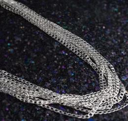 2021 new Man woman Necklace 925 silver plating 2mm Sideways chain Necklace 16inch/18inch/20inch/22inch/24inch/26inch/28inch/