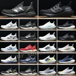 Ultra Boost 2020 2021 Nero Sub Green Mens Scarpe da corsa Solar Yellow Ultraboosts 4.0 Nube Bianco Grigio Grigio Sashiko Bred Bred Men Donne formatori Sneakers Sport 36-45