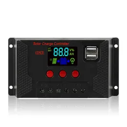 PWM 10A / 20A / 30A 12 / 24V Auto Adapt LCD-laddning Fotovoltaisk Solpanelregulator Batteriregulator Justerbar parameter - 10a