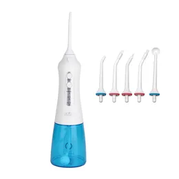 Water Flosser Teeth Cleaner Professional Dental Cleaning With 5 Jet Tips Rechargeable Ideal For Adults & Kids Use At Home And Travel