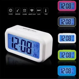 Voice Alarm Clock Intelligent Smart Timer Clocks Creative Students Mute LED Electronic Warning Machinery Gifts