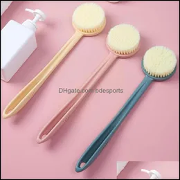 Aessories Bath Home Gardeth Aessory Set Brush Long Back Body Handle Spazzole per la pulizia della pelle Scrub esfoliante Masr Bagno Doccia Spa Piedi