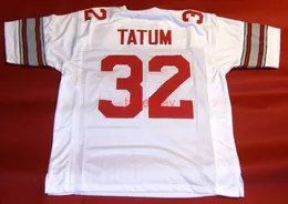 custom JACK TATUM COLLEGE STYLE THROWBACK WHITE JERSEY STITCHED add any name number