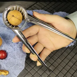 زنك كروم صفيحة سبيكة الجوز أداة القمع من نوع Nutcracker Cracking اللوز Pecan Hazelnut Filbert Nut Clip Sheller Crackers JY0380