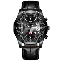 Watchsc-Nowy kolorowy prosty zegarki zegarków sportowych (cały czarny pas)