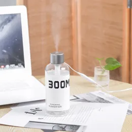 USB-flaska luftfuktare 300 ml bärbar mini dimma tillverkare luftfuktare hushålls ultraljud eterisk oljediffusor w0168