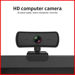 2K 2040 * 1080P Webcam HD Computer PC Webcamera z mikrofonami obrotowymi kamerami na żywo transmisji wideo Calling Working