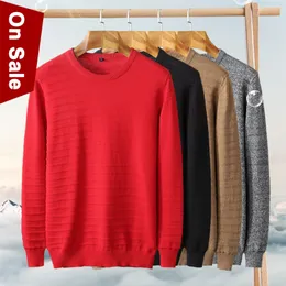 Newly Spring Men Sweaters Pullovers Male Striped Cotton Knitted Autumn Winter Plain Jersey Slim Sweater Jumper Boy Undergarment