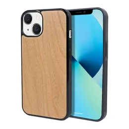 UI New Style Factory Hurtownie Luksusowe Puste Wood Phone Case High Quality Sublimation Cover dla iPhone XS XR 11 Pro 12 13 max