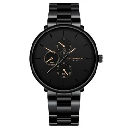 ساعة Wristwatches Men Quartz Watch Stainless Strap Strap Wristwatch فائقة الجودة للأزياء التجارية RELOJ HOMBRE HOMME