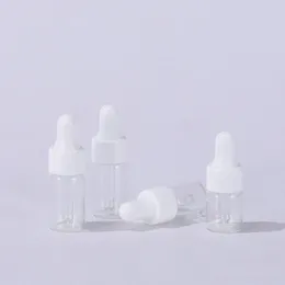 Mini Glass Essential Oil E Liquid Reagent Pipette dropperflaskor 1 ml 2 ml 3 ml 5 ml