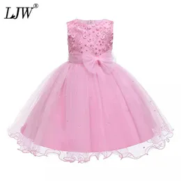 Fato de festa de meninas nova princesa menina vestido crianças crianças roupas crianças vestidos para o natal carnaval vestido de bola bebê vestido q0716