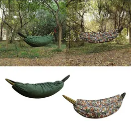 Wielofunkcyjny Hammock Camping Śpiwór 200 * 75 cm Hamak Odkryty Underquit Lightweight kołdra Pakowane pod kocem Mata