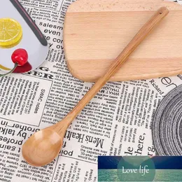 Wooden Spoons Large Long Handled Spoon Kids Wood Rice Dessert Coffee Tea Mixing Tableware