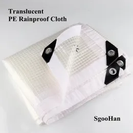 Shade 0.33mm Translucent Rainproof Cloth PE Film Tarpaulin Garden Succulent Plants Shed Pet House Cover Waterproof Keep Warm