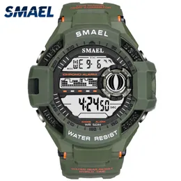 Smael Watch Men Digital Top Brand Luxury Relogio Masculino Duży Sport Zegarki dla Mężczyzn Wodoodporna 1516b Mężczyźni WT Waches Sport Military Q0524