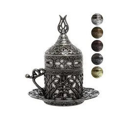 イスタンブール コレクション ハンドメイド ギリシャ アラビア語 ファンシー トルコ コーヒー カップ ゴールド シルバー 銅 アンティーク グリーン 2オンス エスプレッソ トルコ製 210611