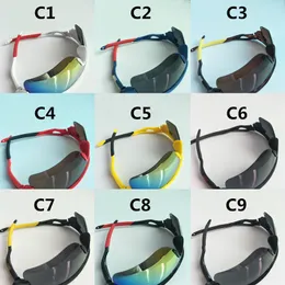 Gafas de sol deportivas siamesas para hombre, gafas para conducir en bicicleta, gafas para mujer, gafas de moda, gafas de protección Uv400, 9 colores