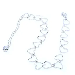 5pcs Whole Foreign Trade Simple Beach Ladies Anklet Foot Accessories Metal Chain Trend Fashion Love Connection Female Feet B