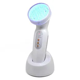 Elektrisk bärbar LED Photon Facial Hud Massager Anti Aging Acne Wrinkle Avlägsnande Hudföryngring Skönhetsutrustning