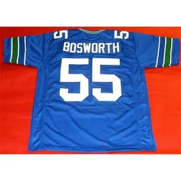 SJZL Benutzerdefinierte Männer Jugendfrauen Brian Bosworth Football Jersey Größe S-5XL oder benutzerdefinierte Name oder Anzahl Jersey