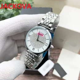 Top Quality Women Fashion Casual Starry Sky Diamanti Quadrante Orologio 32mm Luxury Lovers lady classic acciaio inossidabile Argento oro rosa Tavolo Orologio da polso semplice