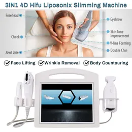 3 i 1 4D HIFU V-MAX Wrinkle Removal Liposonix Body Slimming Skin Lifting Drawen Beauty Machine