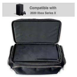 Bolsas de lona Estuche de transporte protector compatible con Xbox Series X Bolsa de viaje Sostiene X Consola 2 Controladores Portátil Hard231H