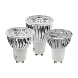 Żarówki 10 sztuk ściemnialny GU10 9W 12W 15W LED żarówka 110 V 220 V Lampa chłodne ciepłe białe światło reflektor 85-265V